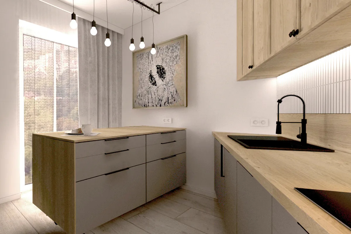 Pierwszym sposobem na wnętrza z nietypowymi kątami jest zabudowa meblowa na wymiar