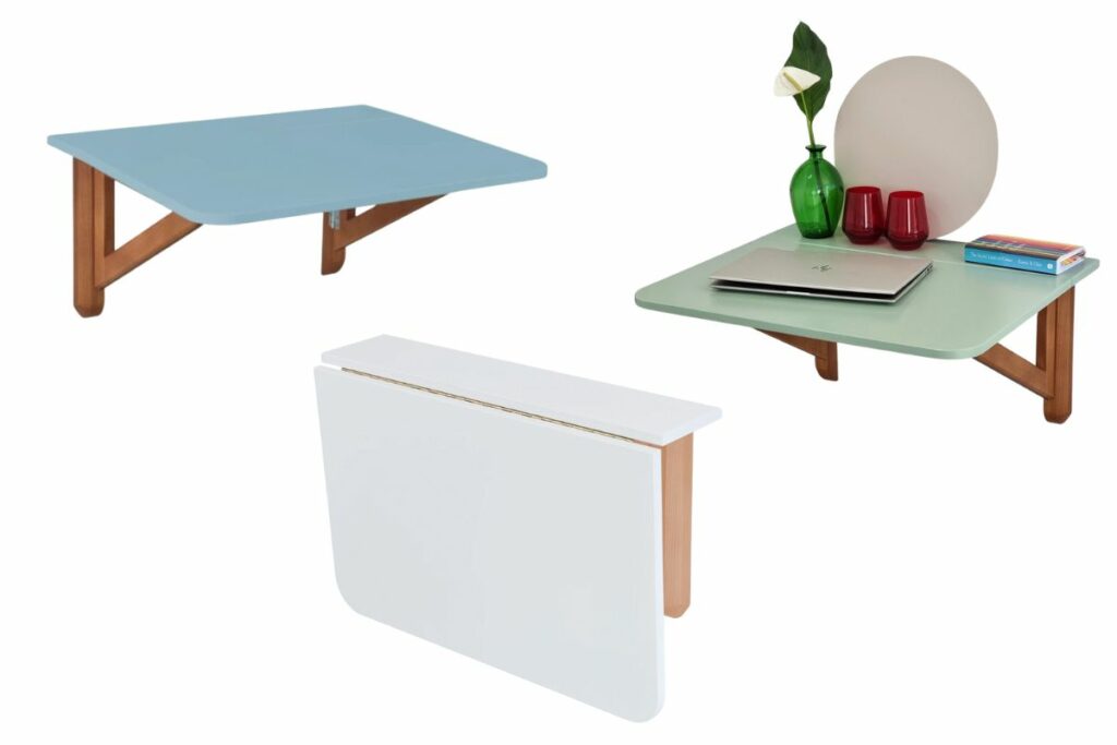 stolik Klapp, który może pełnić funkcję biurka