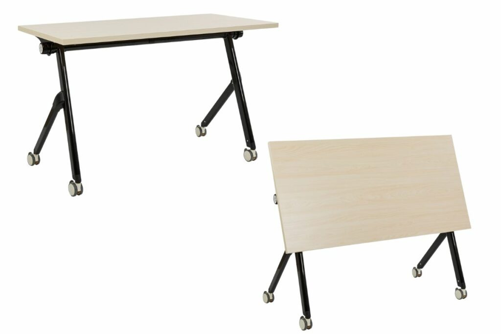 biurko składane z kółkami